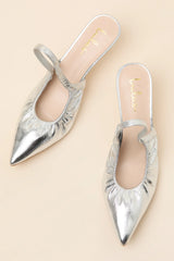 Corbett Plum Purple Suede Ruched Slingback Pointed-Toe Pumps