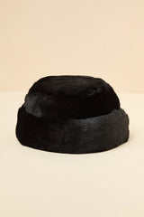 Omoka Brown Leopard Faux Fur Cloche Hat