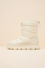 Maribel Silver Waterproof Insulated Puffer Mid-Calf Boots