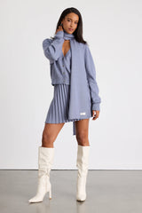Gianna Periwinkle Three Piece Sweater Dress