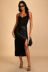 Midnight Romance Black Lace Bodysuit