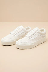 Old Skool Pearls Marshmallow Platform Suede Sneakers