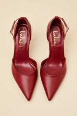 Acrux Silver Distressed Pointed-Toe Ankle Strap Pumps