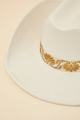 Solon Black Embroidered Band Western Hat