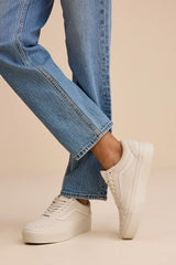 Old Skool Pearls Marshmallow Platform Suede Sneakers