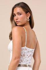 Midnight Romance Black Lace Bodysuit