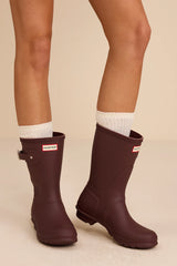 Original Short Rum Raisin Rain Boots