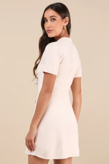 Posh Outcome Wine Red Short Sleeve Sweater Mini Dress