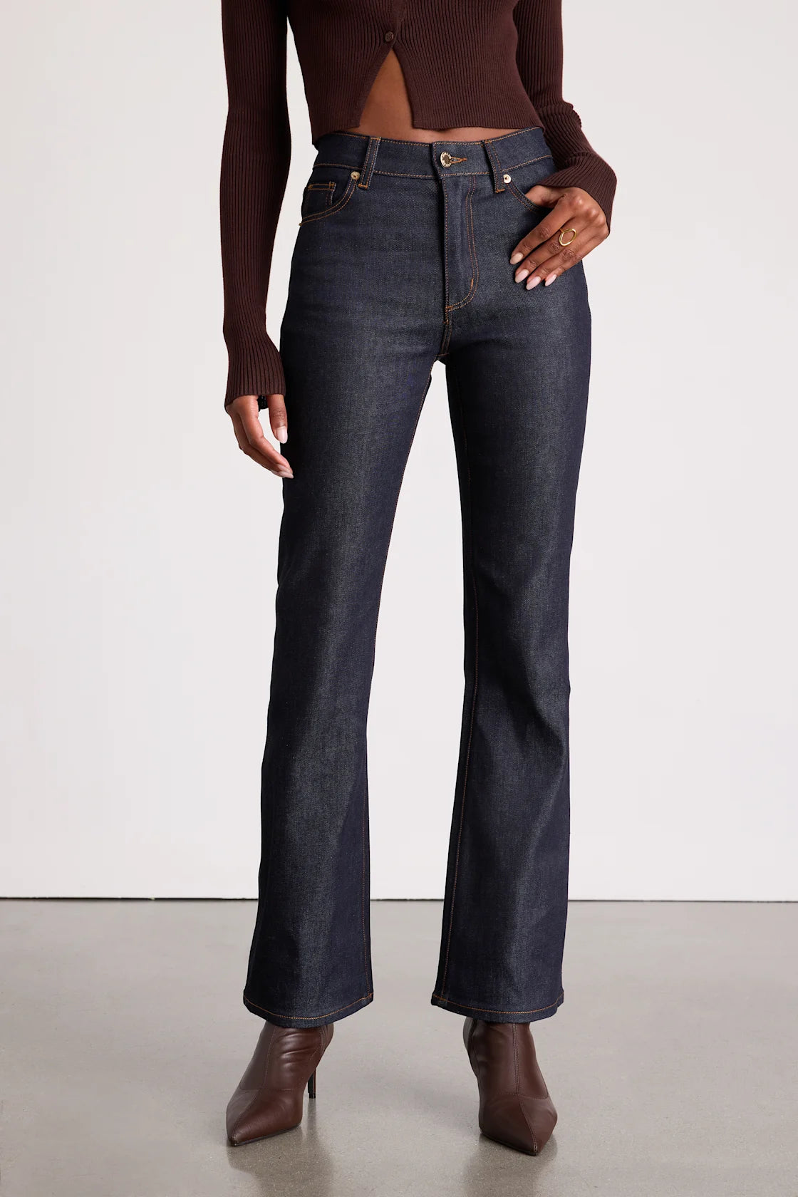 Midtown Boot Dark Wash High-Rise Jeans